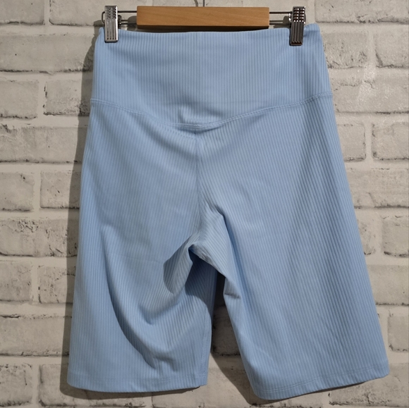 EUC Girlfriend Collective Ribbed Bike Short Blue size S - Picture 5 of 7